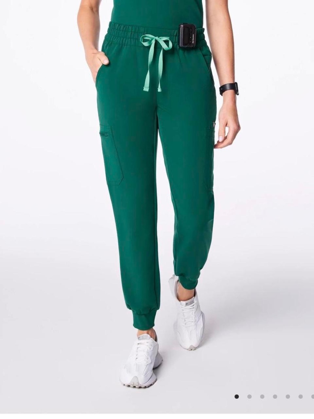 Women's Hunter Green Figs Uman Jogger Scrub Pants